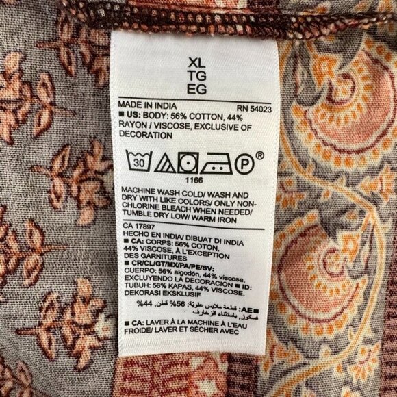 Old Navy Long Puff Sleeve Drawstring Waist Tiered Poet Long Midi Dress Size XL - Picture 9 of 11